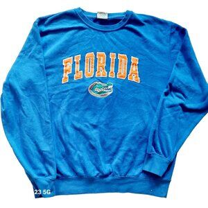 Florida Gators Blue Crewneck Sweatshirt Stadium Athletics L Cotton/Polyester